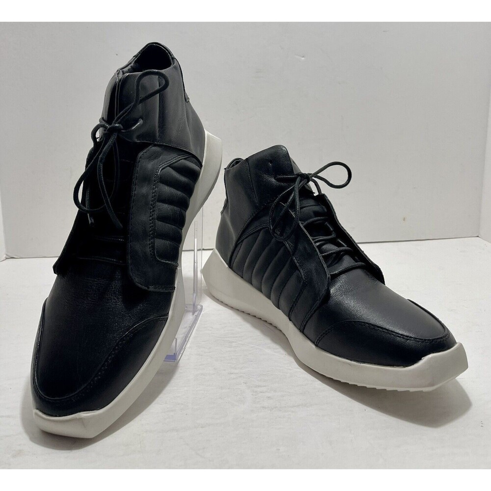 Robert Wayne All Leather Square Toe Sneakers Mens… - image 1